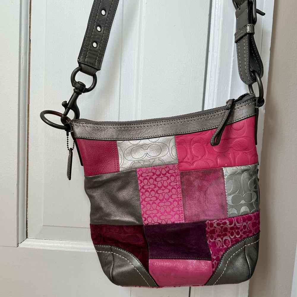 Coach Y2K Multicolor Patchwork Crossbody Bag - Picture 9 of 14